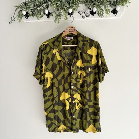 Urban Outfitters Tops - urban outfitters Mushroom Printed Button Down Shirt Small